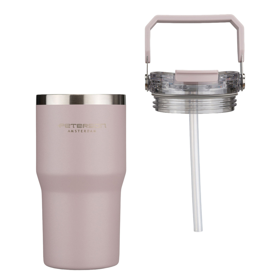 Hellvioletter Thermobecher aus Edelstahl mit einem Fassungsvermögen von 600 ml - Peterson – Bild 11