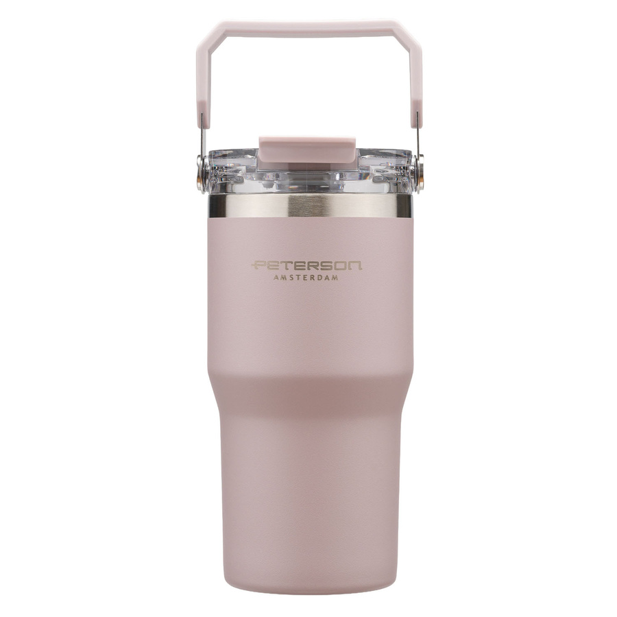 Hellvioletter Thermobecher aus Edelstahl mit einem Fassungsvermögen von 600 ml - Peterson – Bild 4