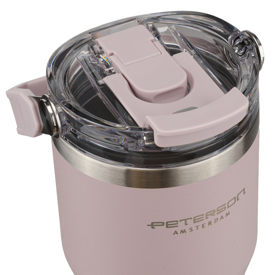 Hellvioletter Thermobecher aus Edelstahl mit einem Fassungsvermögen von 600 ml - Peterson – Bild 14