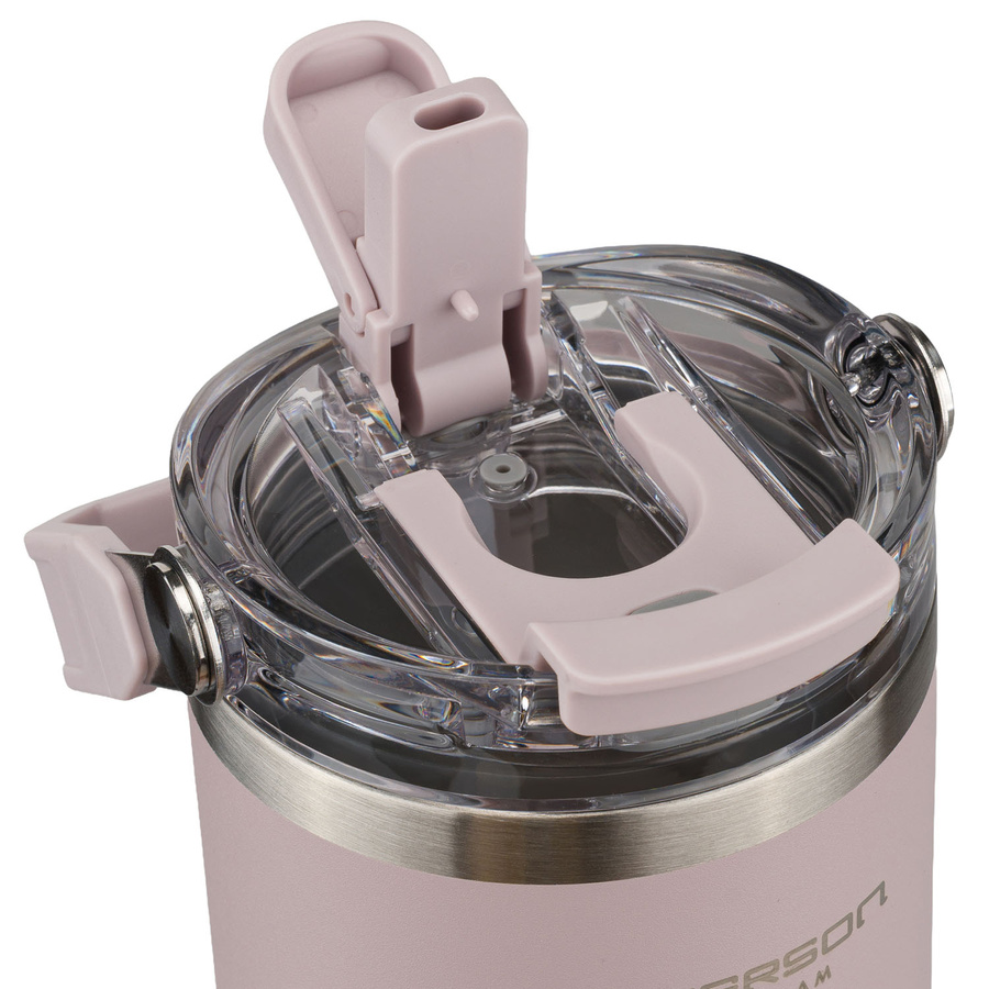 Hellvioletter Thermobecher aus Edelstahl mit einem Fassungsvermögen von 600 ml - Peterson – Bild 16