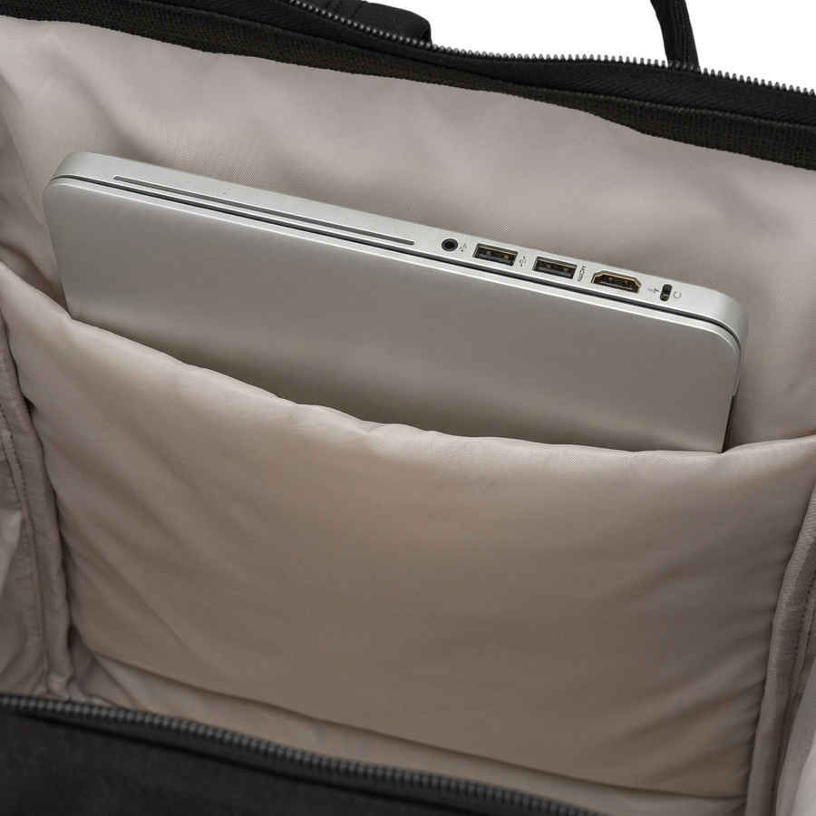 Damenrucksack mit Laptopfach, aus Polyester in Schwarz – Peterson – Bild 23