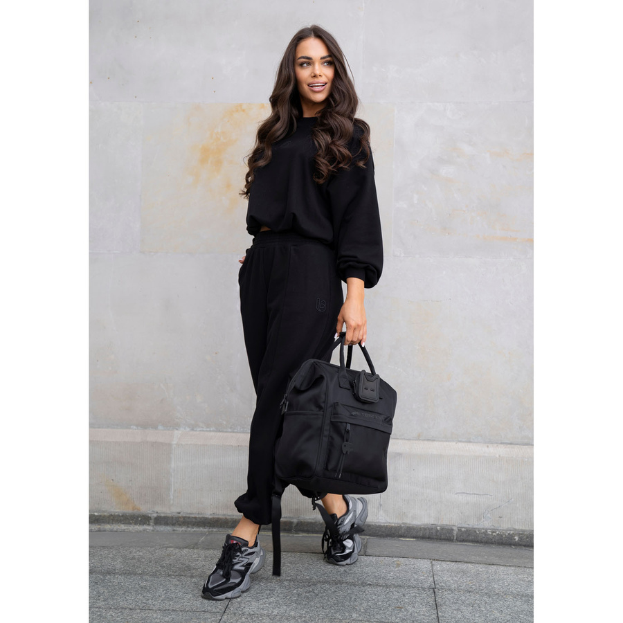Damenrucksack mit Laptopfach, aus Polyester in Schwarz – Peterson – Bild 9
