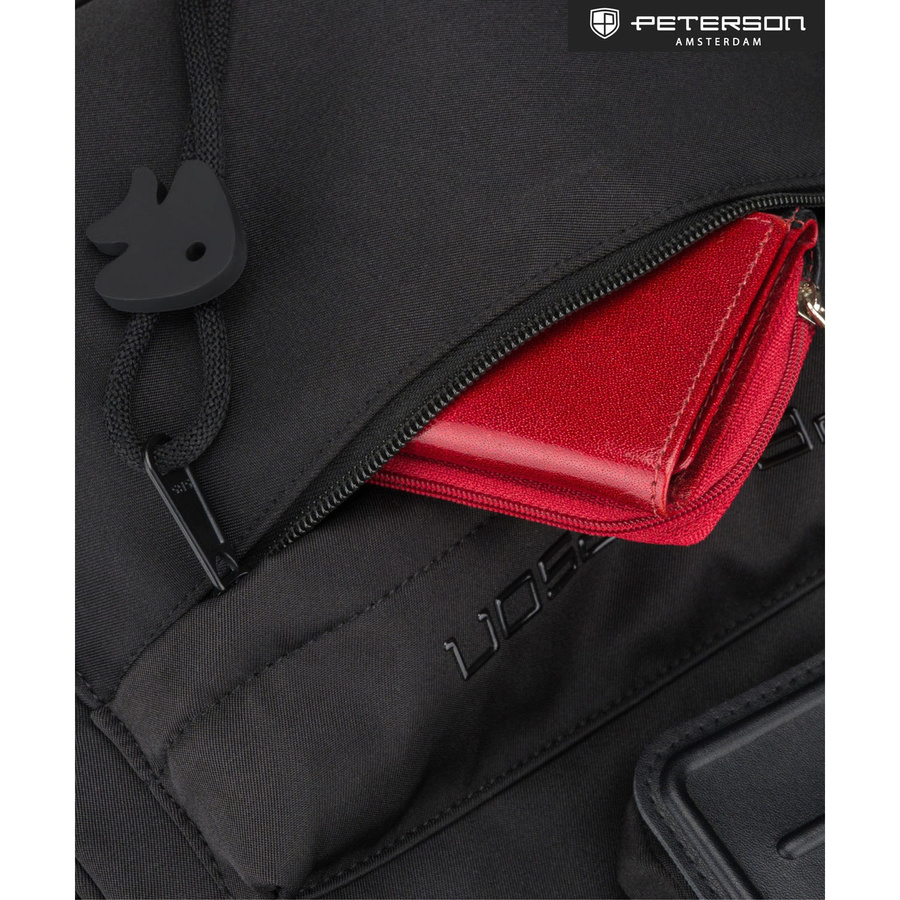 Damenrucksack mit Laptopfach, aus Polyester in Schwarz – Peterson – Bild 35