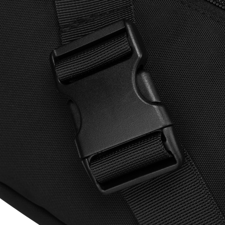Praktische, geräumige Herren-Gürteltasche aus Polyester in Schwarz, aufgehängt an einem verstellbaren Gürtel - Rovicky – Bild 8