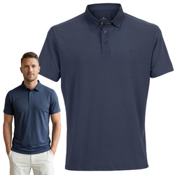 Herren-Poloshirt in Blau, erhältlich in den Größen M bis XL – Peterson