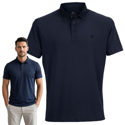 Herren-Poloshirt in Marineblau in den Größen von M bis XL – Peterson