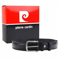 Herrengürtel aus Echtleder mit klassischer Schnalle – Pierre Cardin