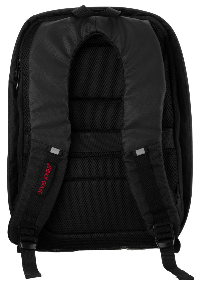Moderner Laptop Rucksack mit USB-Anschluss – David Jones – Bild 17