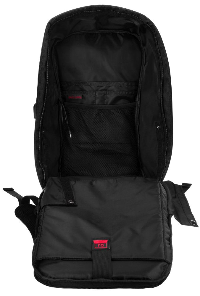 Moderner Laptop Rucksack mit USB-Anschluss – David Jones – Bild 21
