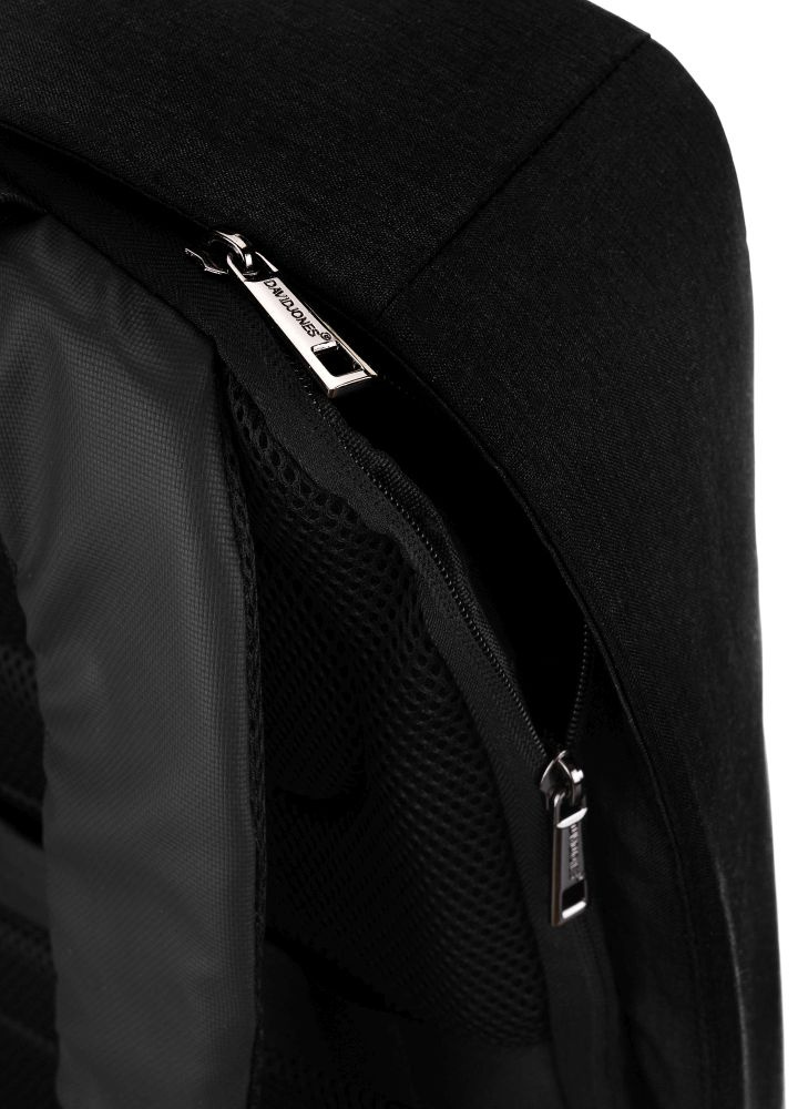 Moderner Laptop Rucksack mit USB-Anschluss – David Jones – Bild 19