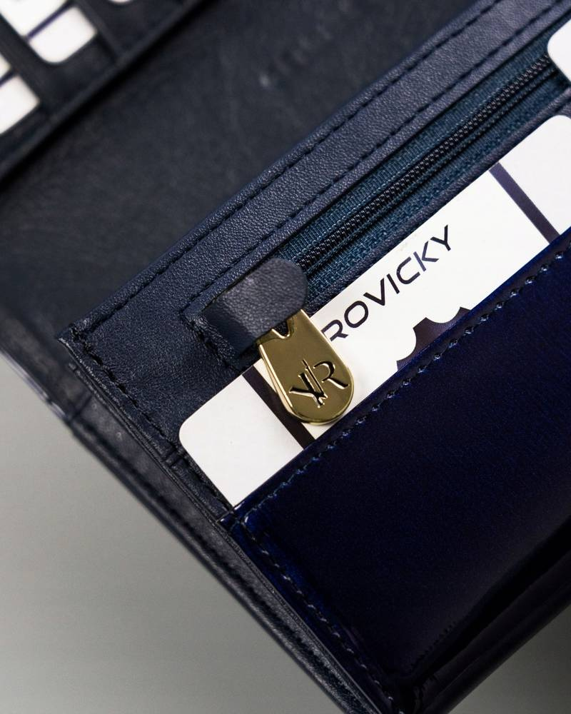 Damen Geldbörse aus Lackleder mit Druckknopfverschluss – Rovicky – Bild 17