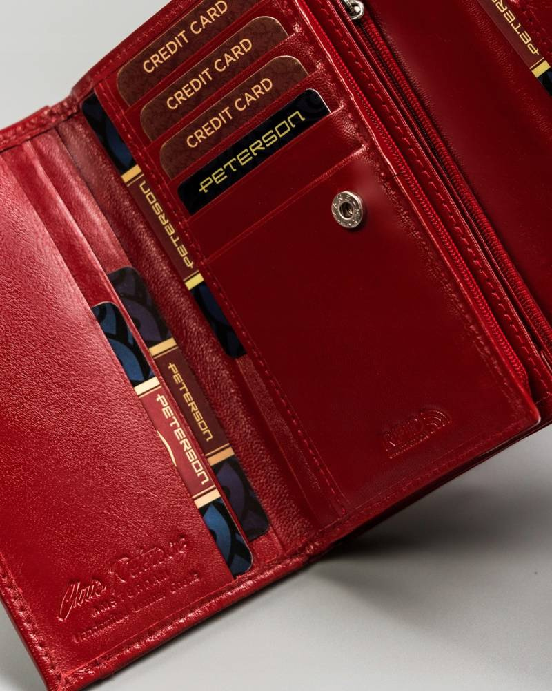 Damen Geldbörse aus Echtleder in mittlerer Größe – Peterson – Bild 17