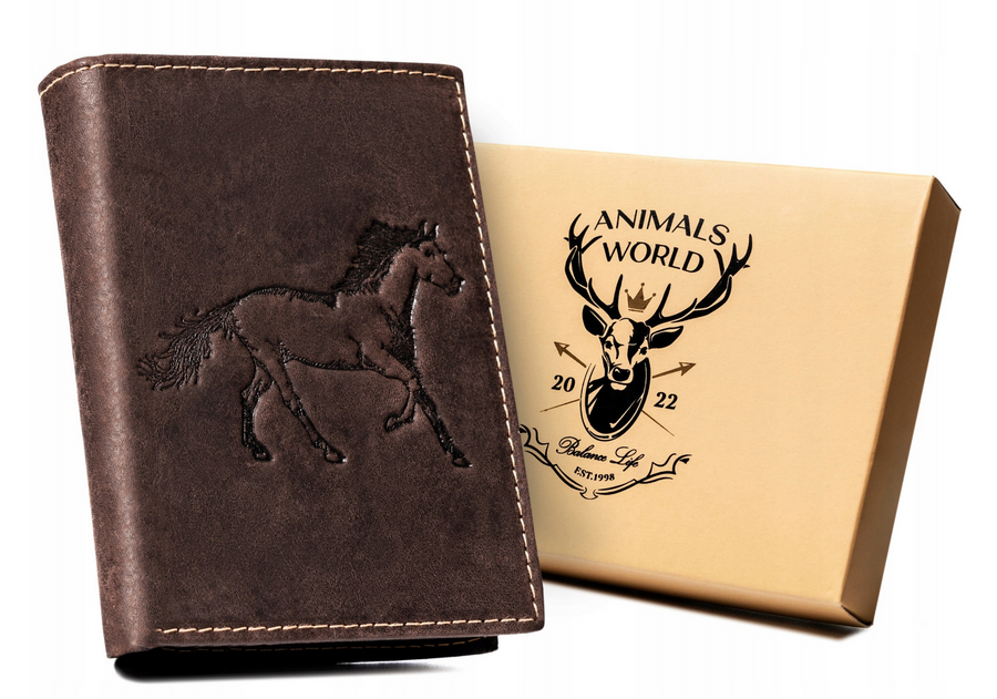 Große, vertikale Herren-Geldbörse aus Echtleder - Always Wild – Bild 6