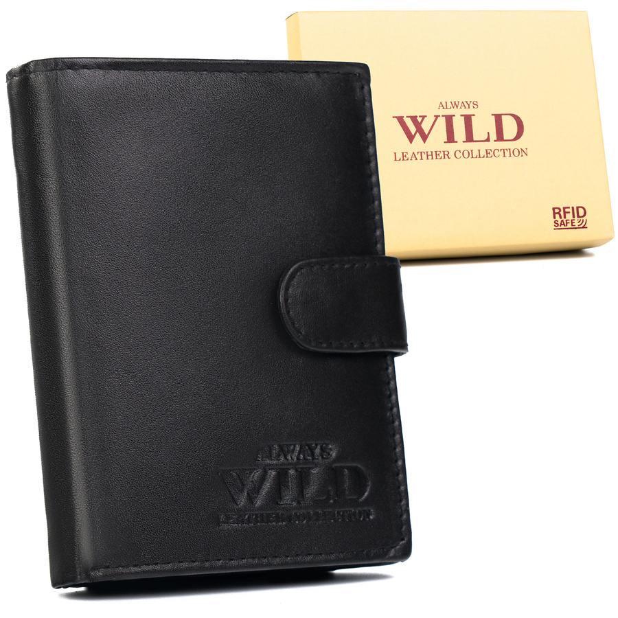 Herren-Geldbörse aus Echtleder mit Kartenfach - Always Wild