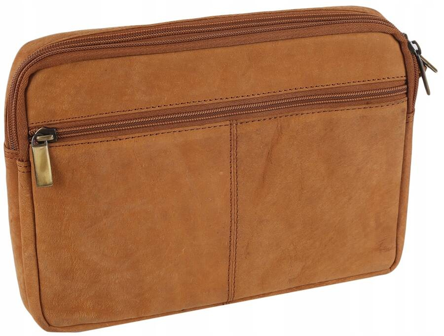 Kleine Herren-Handgelenktasche aus Nubukleder – Always Wild – Bild 3