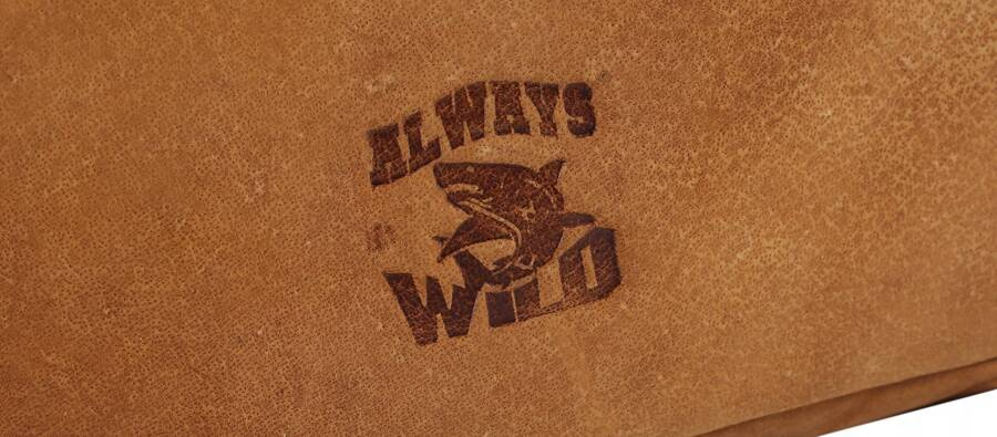 Kleine Herren-Handgelenktasche aus Nubukleder – Always Wild – Bild 5