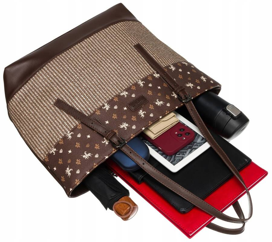 Große Damenhandtasche im Shopper-Stil mit verstellbaren Griffen - David Jones – Bild 6