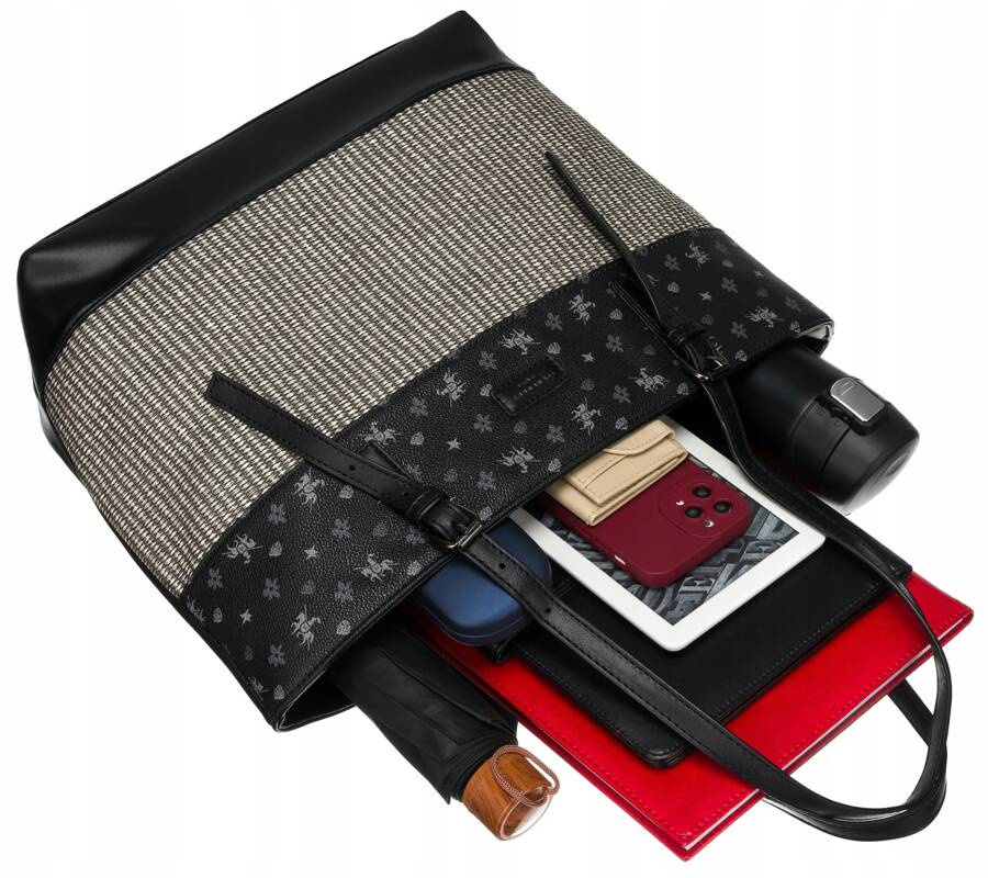 Große Damenhandtasche im Shopper-Stil mit verstellbaren Griffen - David Jones – Bild 6