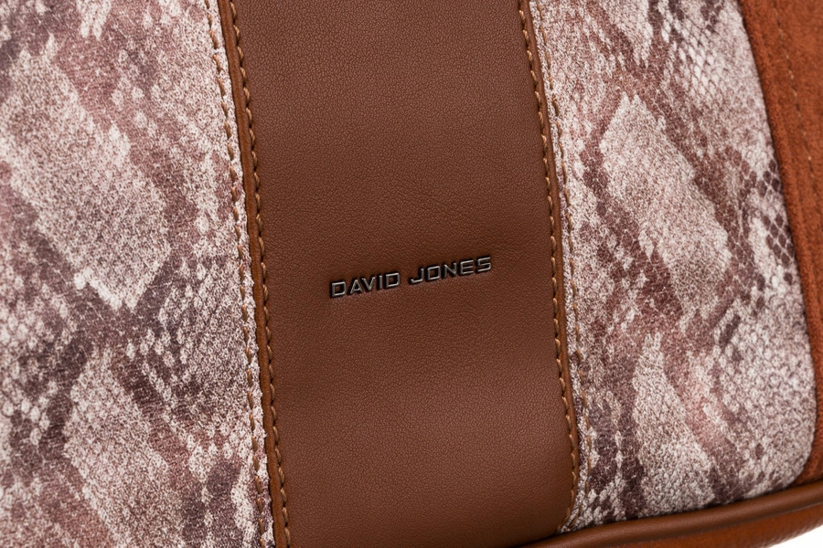 Damenhandtasche in A4-Größe in Braun - David Jones – Bild 4