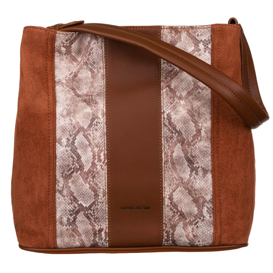 Damenhandtasche in A4-Größe in Braun - David Jones – Bild 2