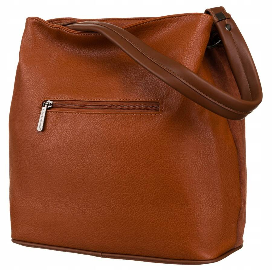 Damenhandtasche in A4-Größe in Braun - David Jones – Bild 3