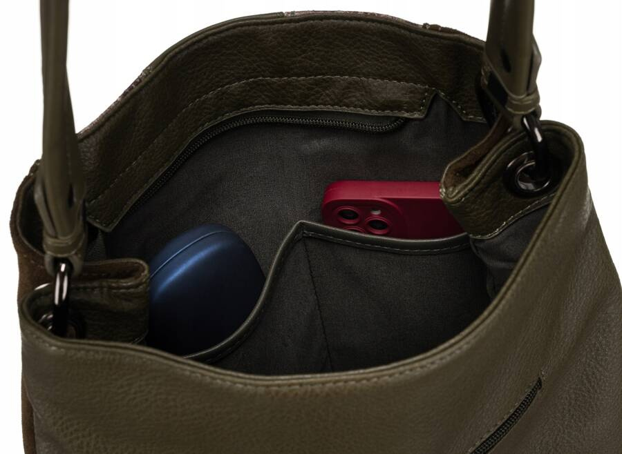 Damenhandtasche aus Kunstleder mit Schlangenmuster - David Jones – Bild 5