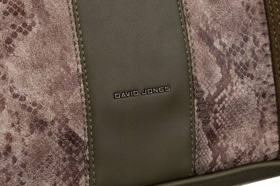 Damenhandtasche aus Kunstleder mit Schlangenmuster - David Jones – Bild 4