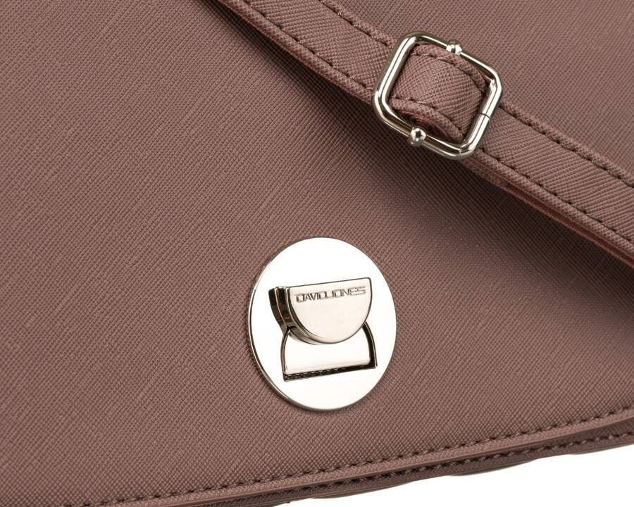 Damenhandtasche mit zwei Fächern und Taschen in der Farbe Dusty Pink - David Jones – Bild 6