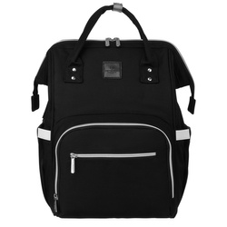 Städtischer Rucksack für Mama mit Kinderwagenhalterungen schwarz – Peterson