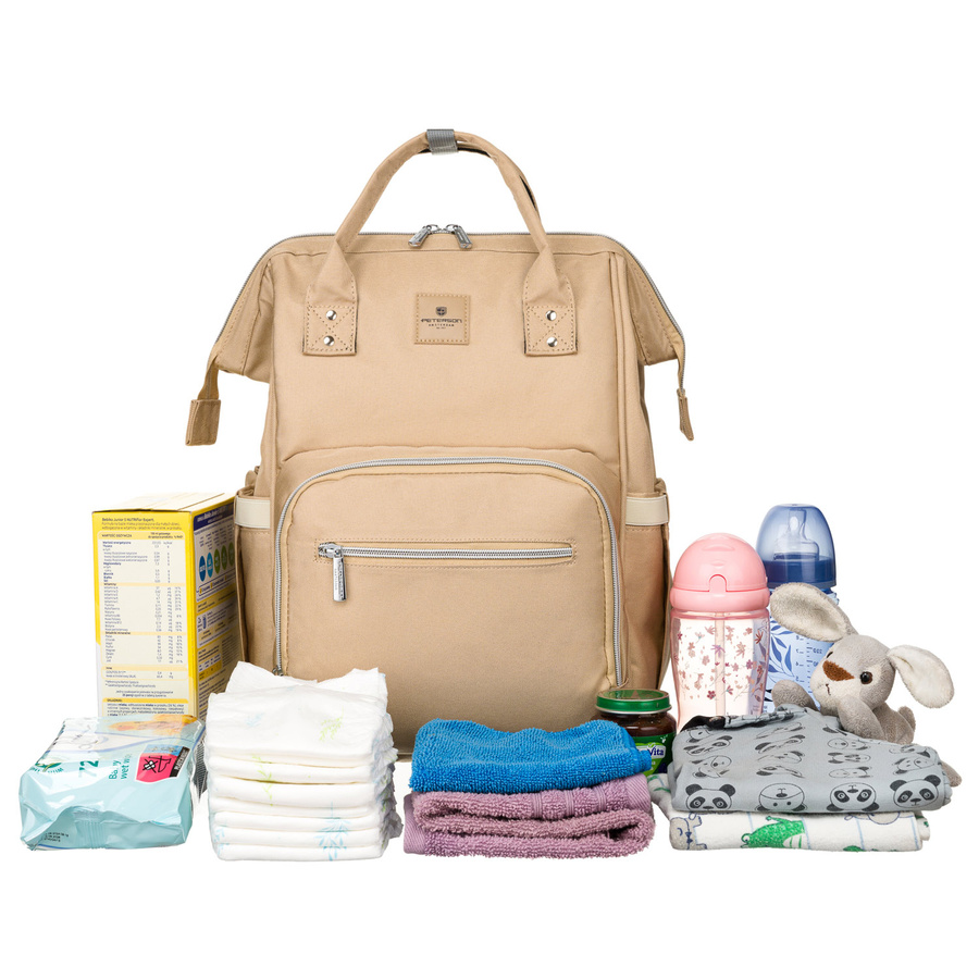Stylischer Rucksack Peterson für die Mutter mit Fächern - Peterson – Bild 3