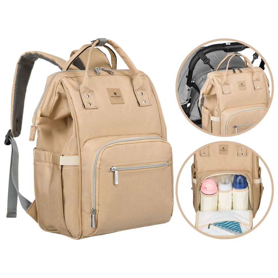 Stylischer Rucksack Peterson für die Mutter mit Fächern - Peterson