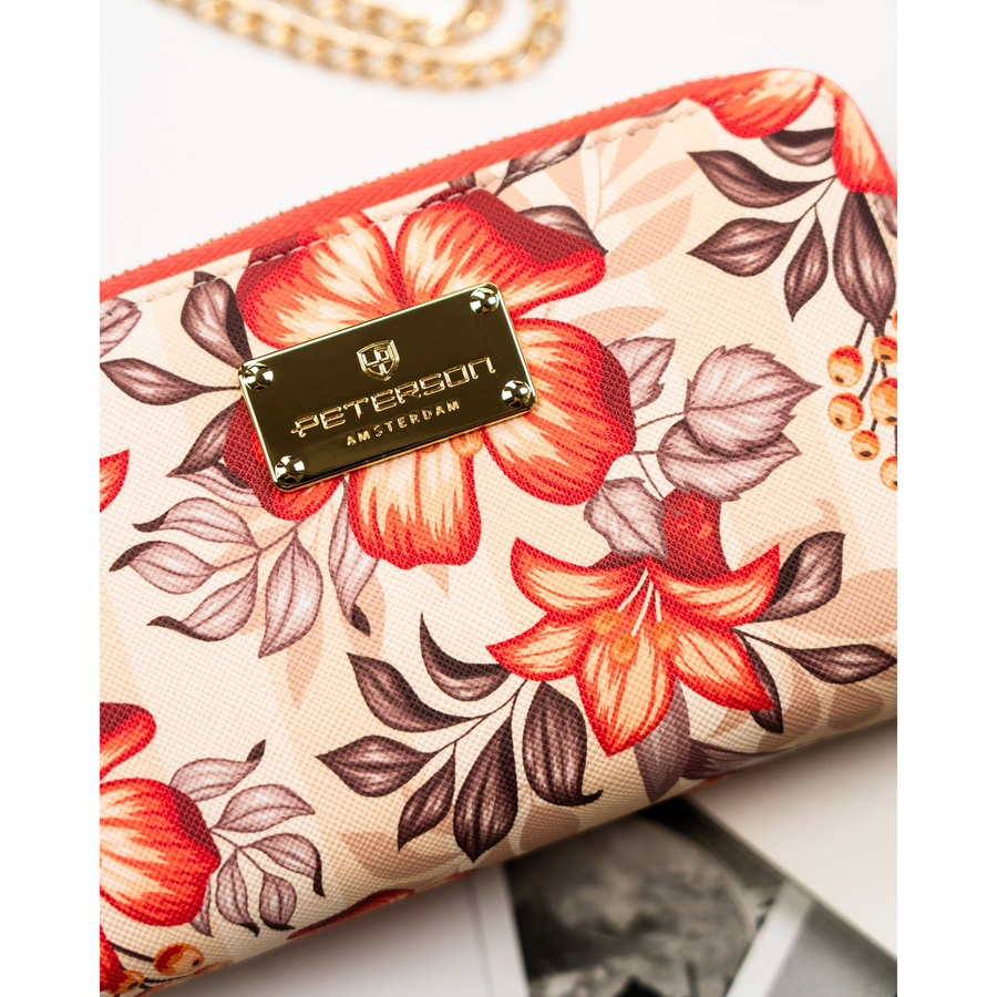 Damen Geldbörse aus Öko-Leder mit farbenfrohem Blumenmuster – Peterson – Bild 14