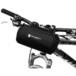 Schwarze, wasserdichte Fahrradtasche für den Lenker – Peterson