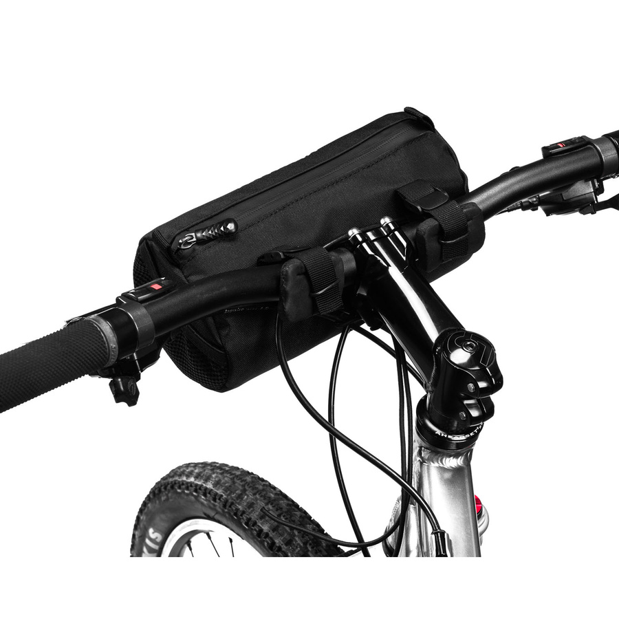 Schwarze, wasserdichte Fahrradtasche für den Lenker - Peterson – Bild 3