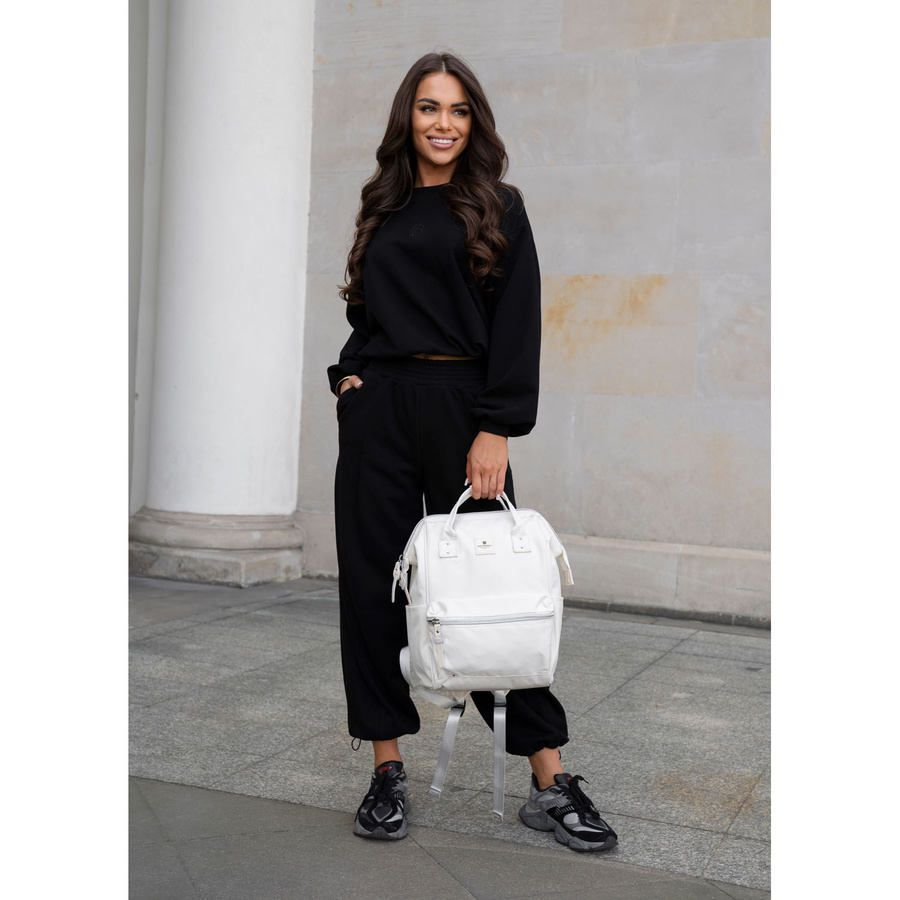 Damen Rucksack aus Polyester in Ecru mit Laptopfach und USB-Anschluss – Peterson – Bild 25