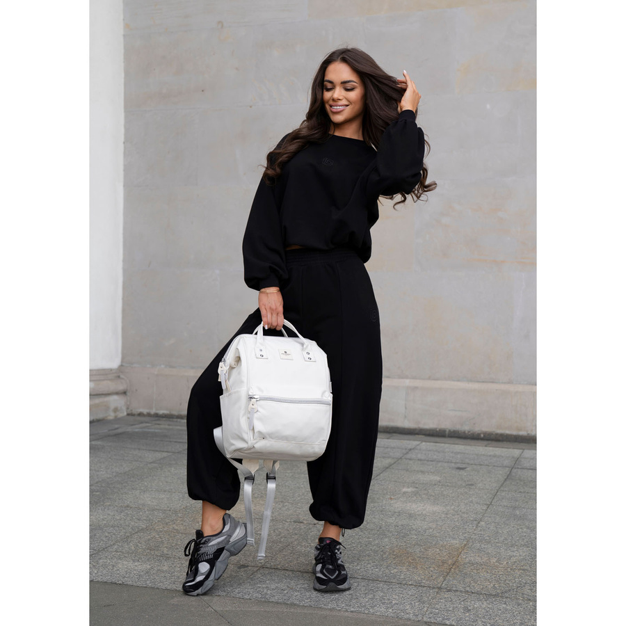 Damen Rucksack aus Polyester in Ecru mit Laptopfach und USB-Anschluss – Peterson – Bild 27