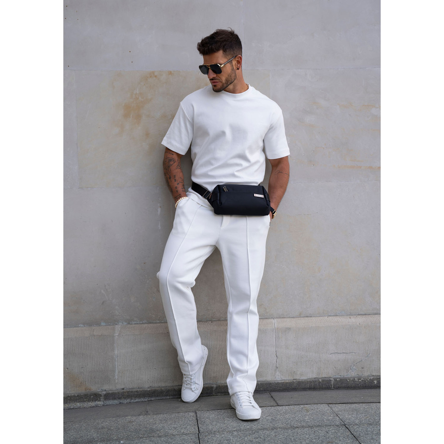 Schwarze Herren-Geldbörse Umhängetasche klein städtische Umhängetasche mit Reißverschluss Bauchtasche Crossbody leicht - Peterson – Bild 22