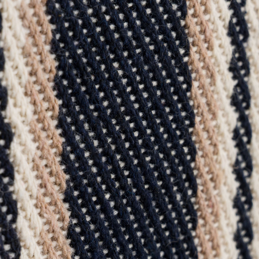 Weiß-navyblaue Damenhandtasche aus Polyester mit modischen Streifen - Peterson – Bild 28