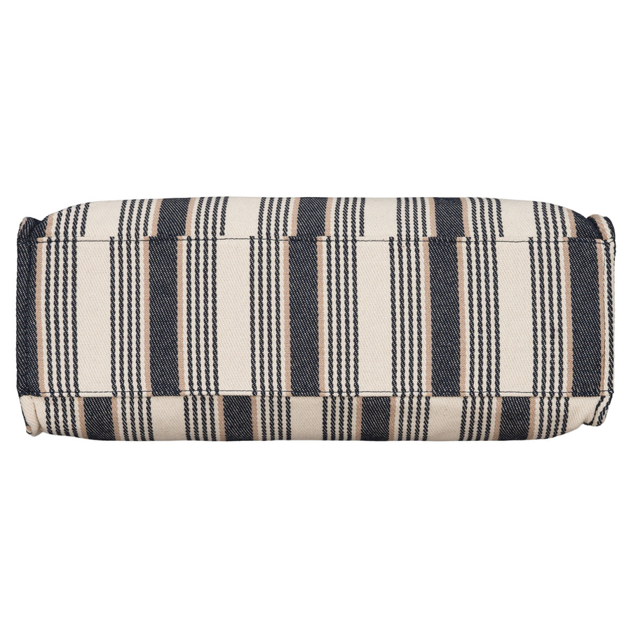 Weiß-navyblaue Damenhandtasche aus Polyester mit modischen Streifen - Peterson – Bild 29