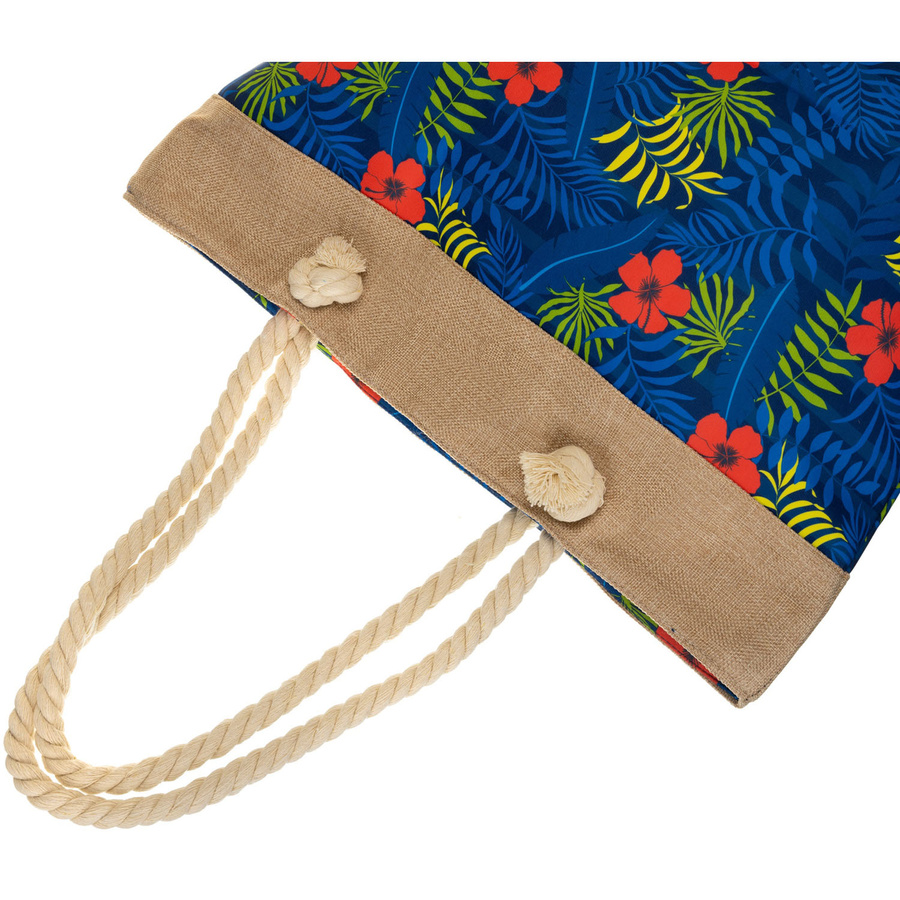 Frühlings- und sommerliche, geräumige Damenhandtasche mit Blumenmuster – Bild 8