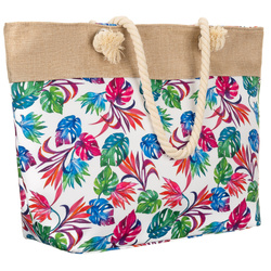 Strandtasche, geräumige Damenhandtasche mit Blumenmuster – Bild 10