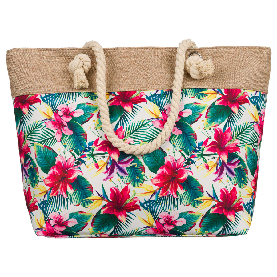 Frühlings- und Sommertasche für Damen mit Blumenmuster – Bild 2