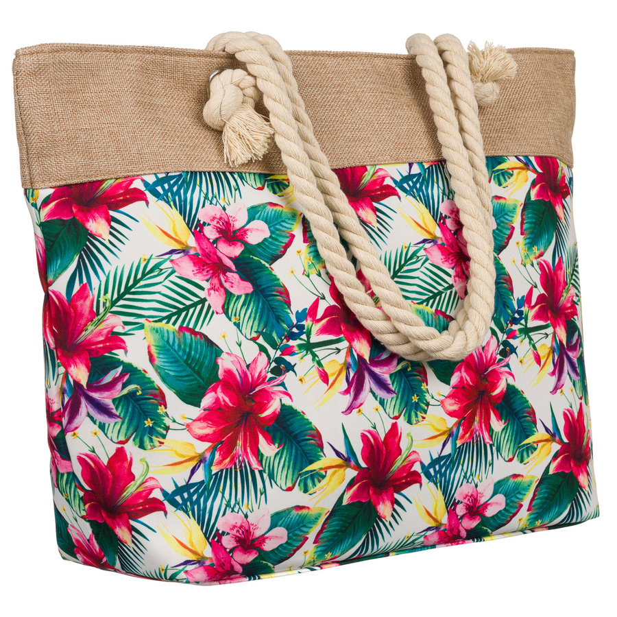 Frühlings- und Sommertasche für Damen mit Blumenmuster