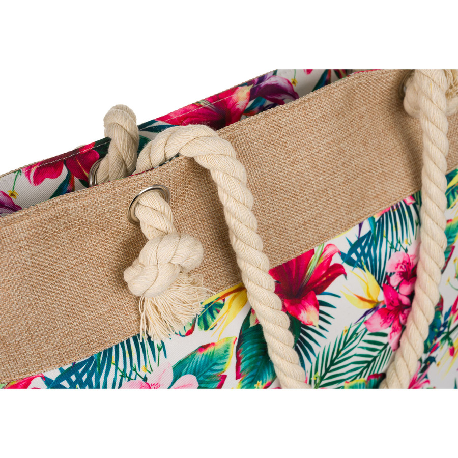 Frühlings- und Sommertasche für Damen mit Blumenmuster – Bild 3