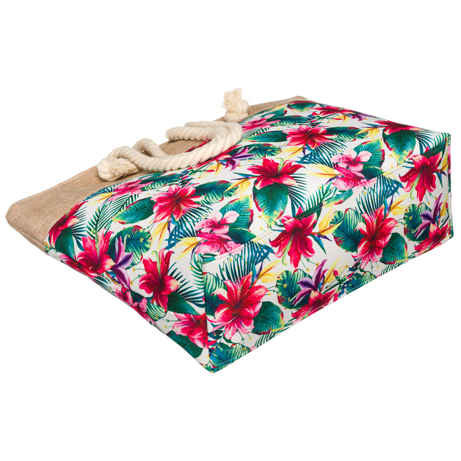 Frühlings- und Sommertasche für Damen mit Blumenmuster – Bild 4