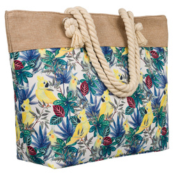 Frühjahrs-sommerliche, gemusterte Damenhandtasche mit Reißverschluss