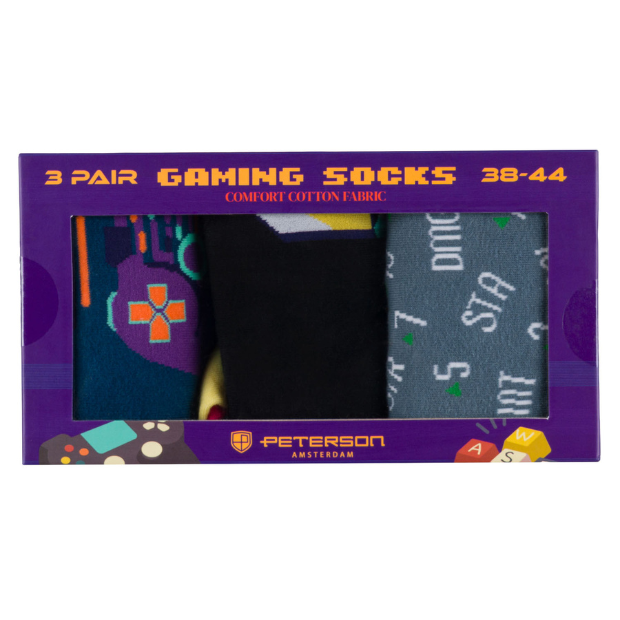 Set Herrensocken in Größe 38-44 mit Gaming-Motiven - Peterson – Bild 2