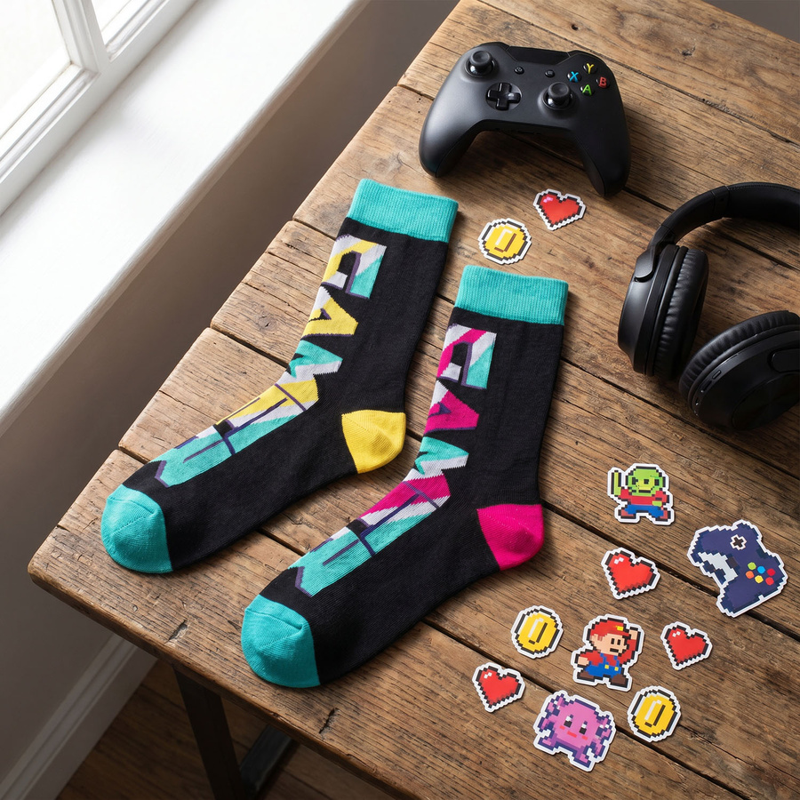 Set Herrensocken in Größe 38-44 mit Gaming-Motiven - Peterson – Bild 13