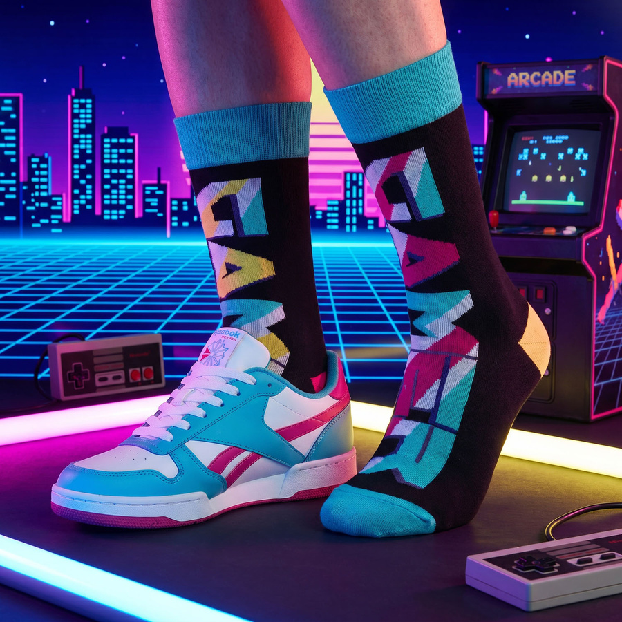 Set Herrensocken in Größe 38-44 mit Gaming-Motiven - Peterson – Bild 6