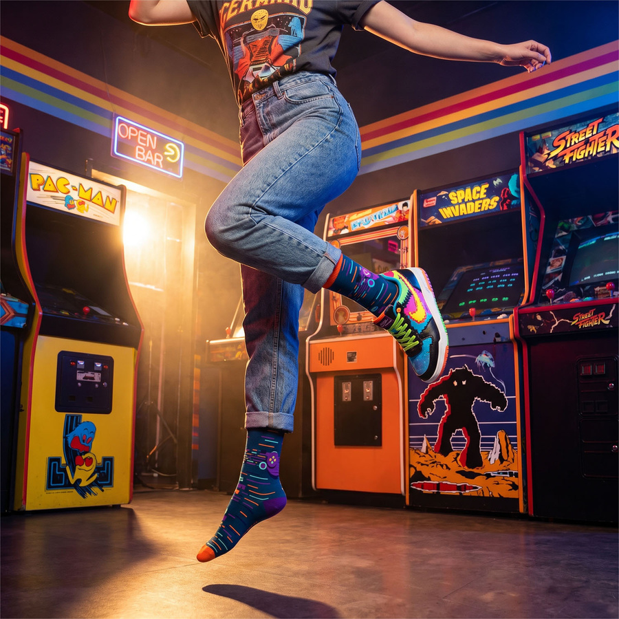 Set Herrensocken in Größe 38-44 mit Gaming-Motiven - Peterson – Bild 8